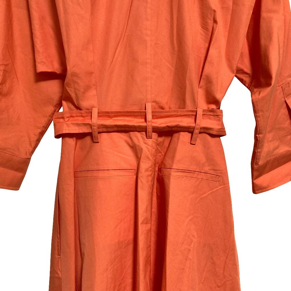Max Mara Waist Cord Shirt Dress 36 Orange — view 8
