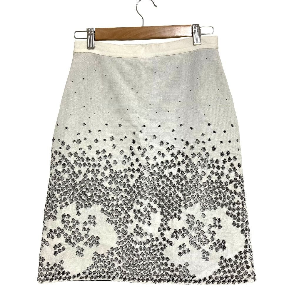 Dior Raf Simons Era Cutwork Knit Skirt White — view 2