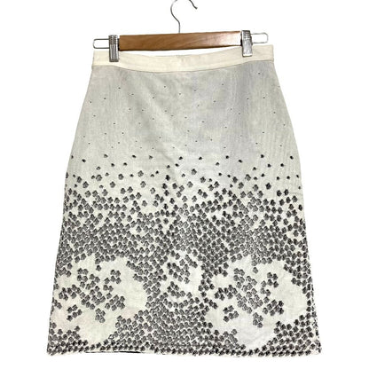 Dior Raf Simons Era Cutwork Knit Skirt White — view 2