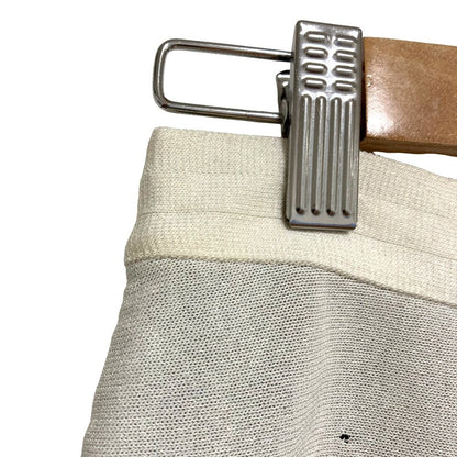 Dior Raf Simons Era Cutwork Knit Skirt White — view 7