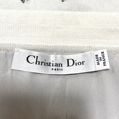 Dior Raf Simons Era Cutwork Knit Skirt White — view 8