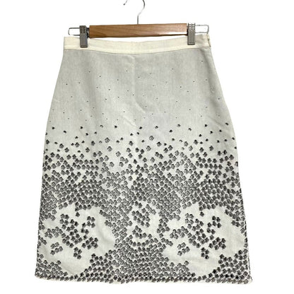 Dior Raf Simons Era Cutwork Knit Skirt White
