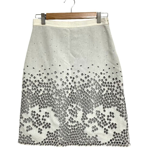 Dior Raf Simons Era Cutwork Knit Skirt White