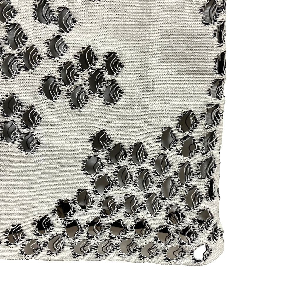 Dior Raf Simons Era Cutwork Knit Skirt White — view 3