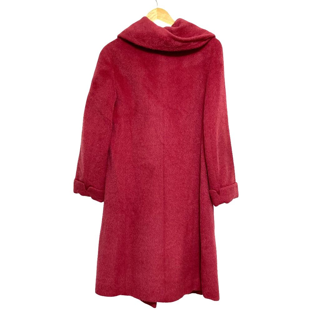 Max Mara Alpaca Cowl Big Color Shaggy Coat 38 — view 2
