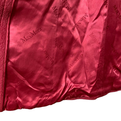 Max Mara Alpaca Cowl Big Color Shaggy Coat 38 — view 8