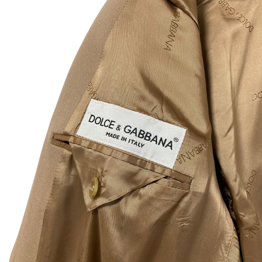 Dolce & Gabbana Double Breasted Chesterfield 44 Beige Shoulder Bag — view 4