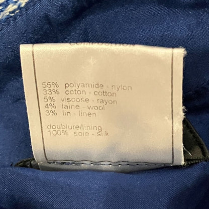Chanel 05c CC Logo Tweed Skirt 38 Blue — view 7