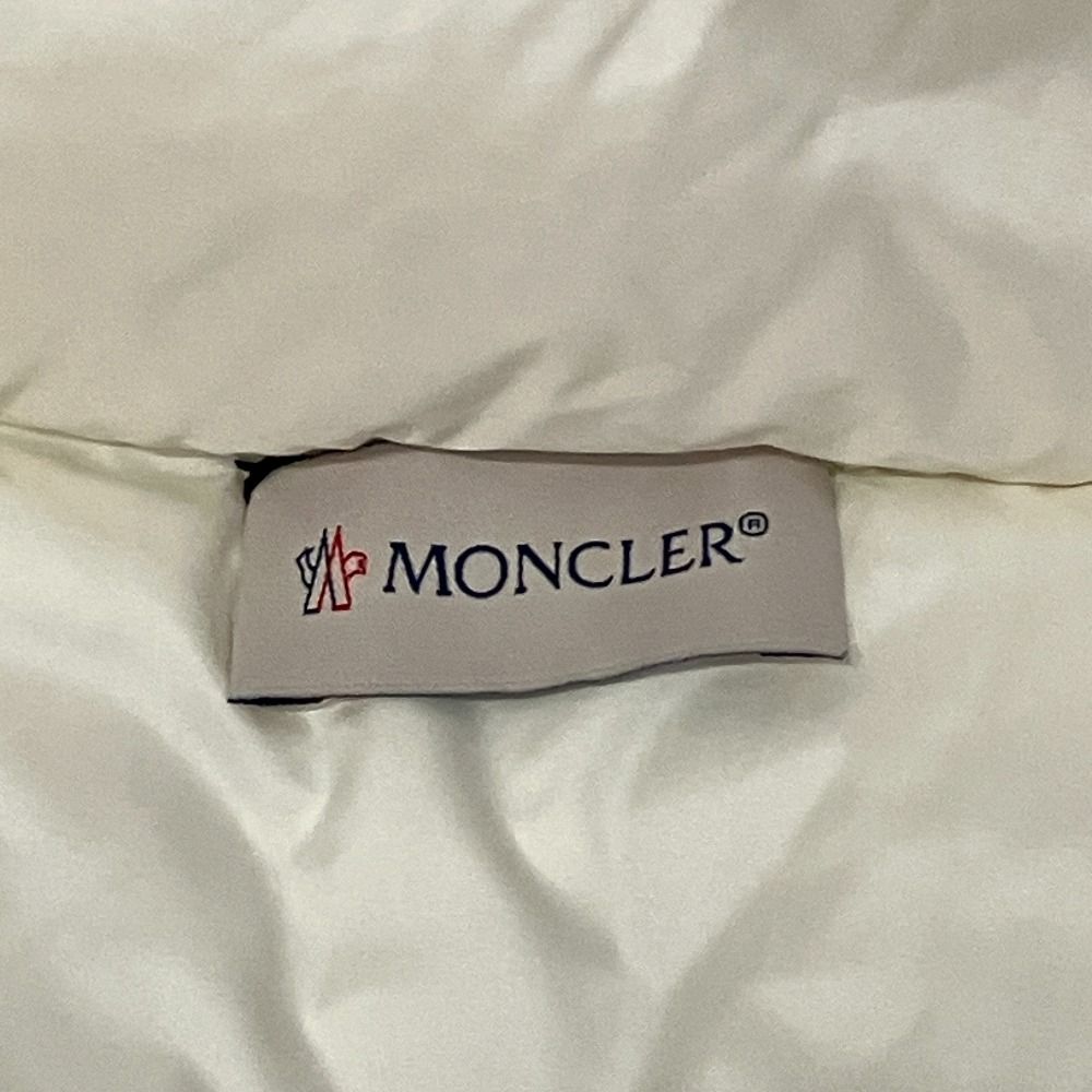 Moncler Cardigan Tricot Cable Knit Down S Ivory — view 4