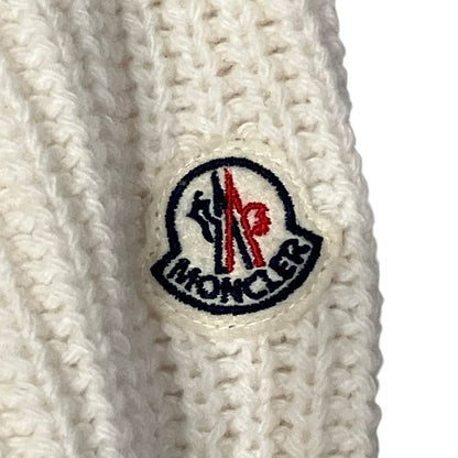Moncler Cardigan Tricot Cable Knit Down S Ivory — view 5