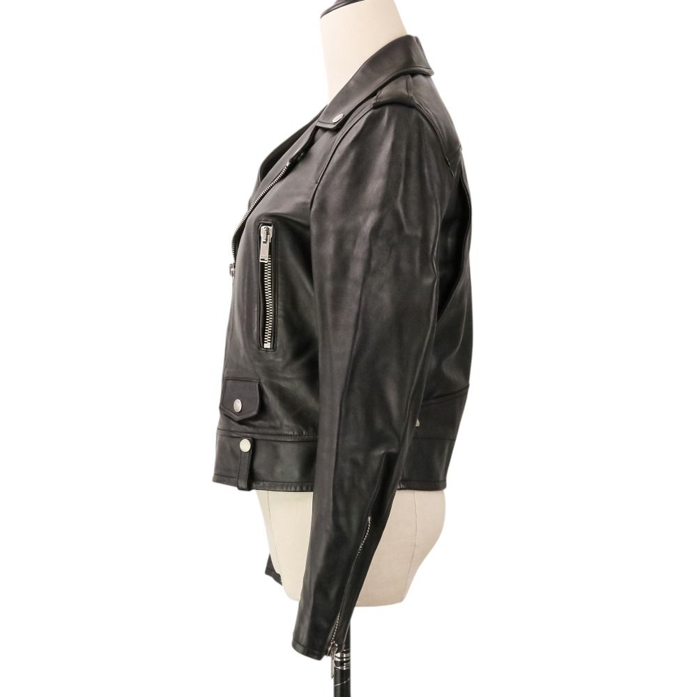 Saint Laurent Paris Classic Motorcycle Double Rider's Jacket 38 Black — view 3