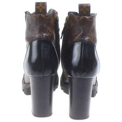 Louis Vuitton Monogram Star Trail Line Short Ankle Boots Heels Leather Gold — view 3