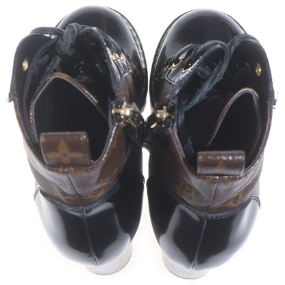 Louis Vuitton Monogram Star Trail Line Short Ankle Boots Heels Leather Gold — view 4