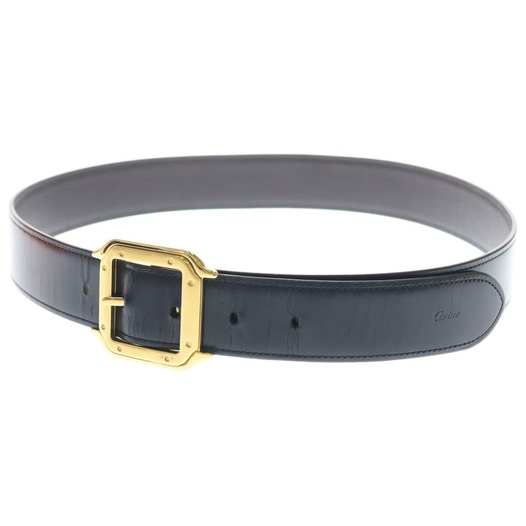 Cartier Santos de Belt Black Gold