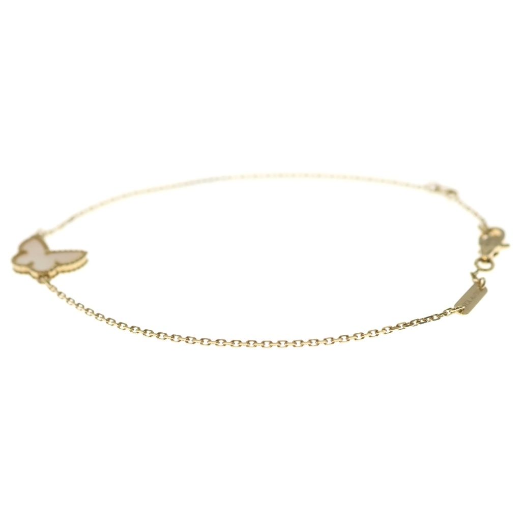 Van Cleef & Arpels Sweet Alhambra Papillon Mother of Pearl Bracelet — view 4