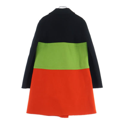 Dior Runway Colourblock Coat Double Breasted Orange Black Green — view 2