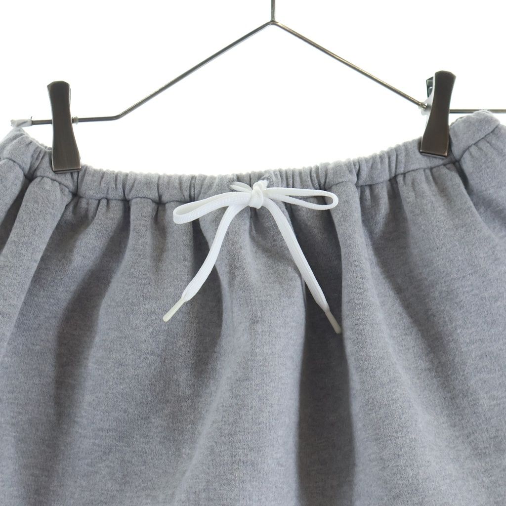 Miu Miu Padded Cotton Fleece Mini Skirt Gray — view 3
