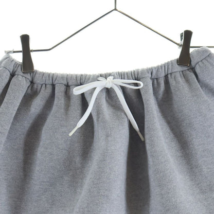 Miu Miu Padded Cotton Fleece Mini Skirt Gray — view 3