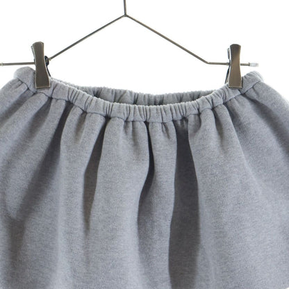 Miu Miu Padded Cotton Fleece Mini Skirt Gray — view 4