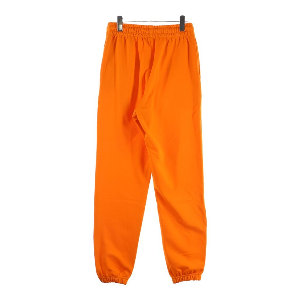Celine Loose Cotton Jogger Sweatpants Front Logo Print Orange — view 2