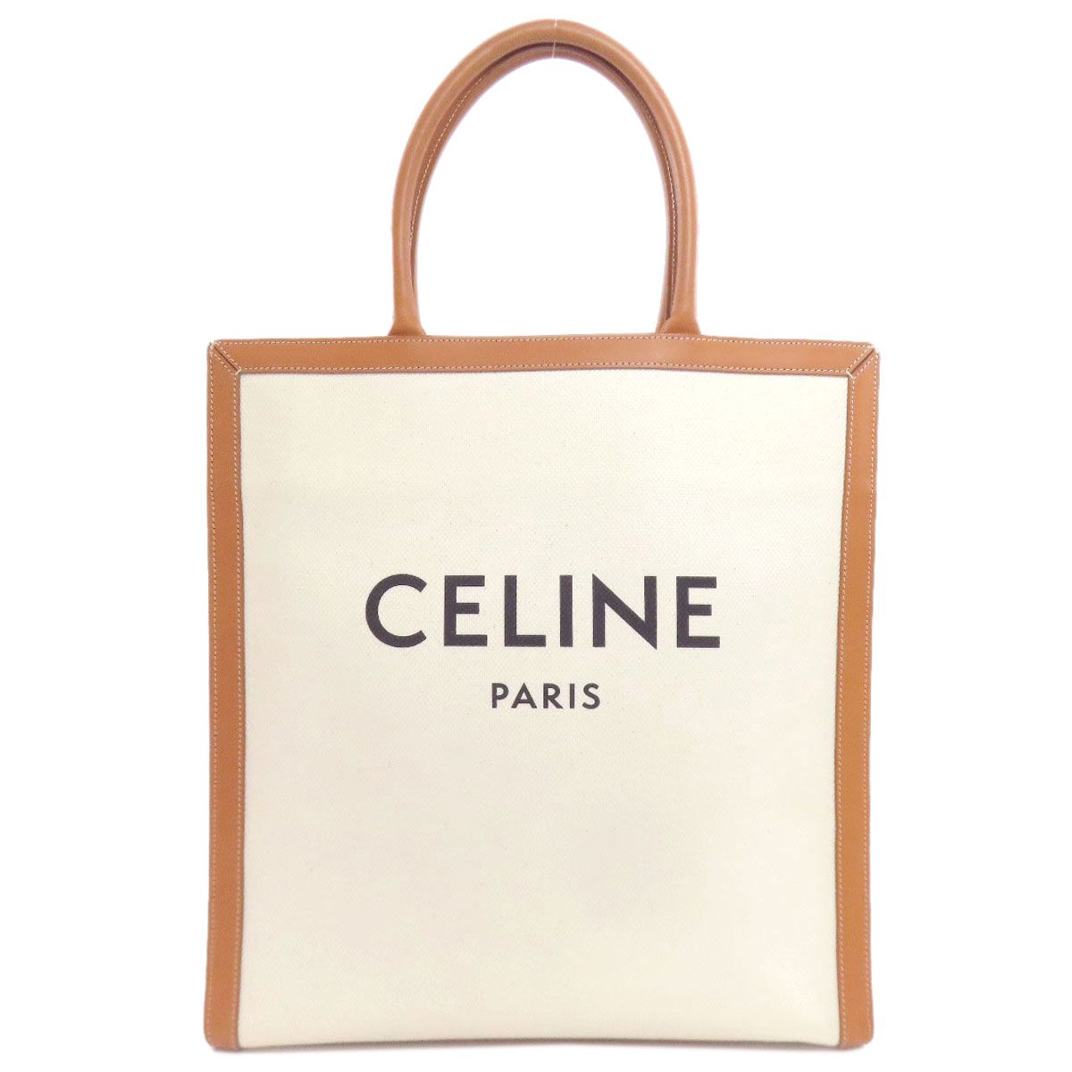 Celine Vertical Cover Large Tote Bag Canvas