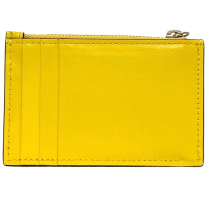 Gucci Coin Case With Card Holder Yellow Hysteria Canvas Leather Purse Wallet — view 4
