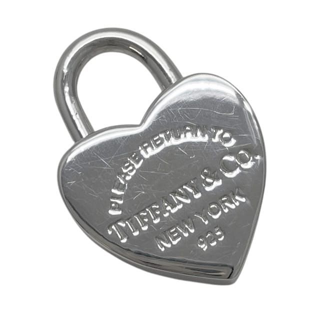 Tiffany & Co Return to Tiffany Heart Lock Pendant Silver Top Only 925 — view 8