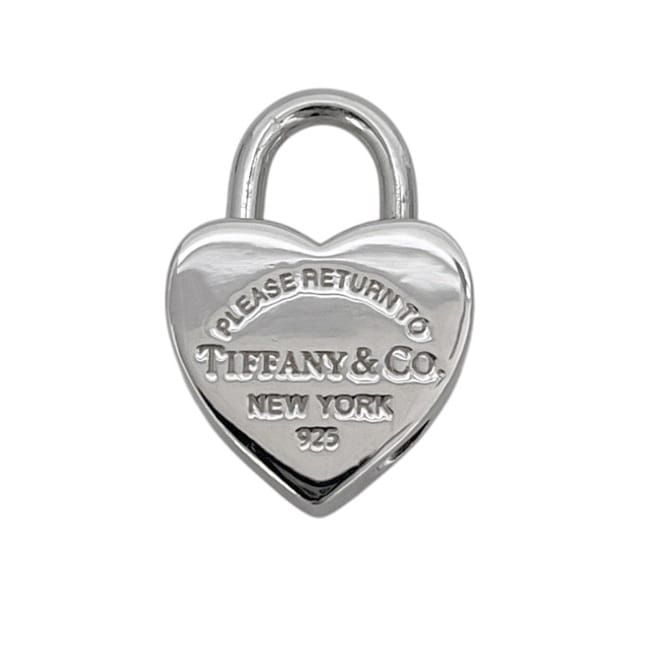 Tiffany & Co Return to Tiffany Heart Lock Pendant Silver Top Only 925 — view 3