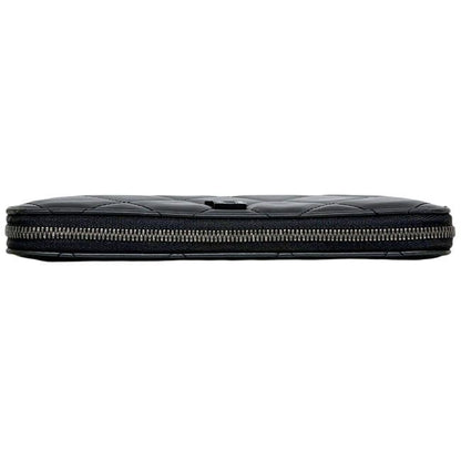 Balenciaga Zip Around Wallet B Logo Black Leather — view 7