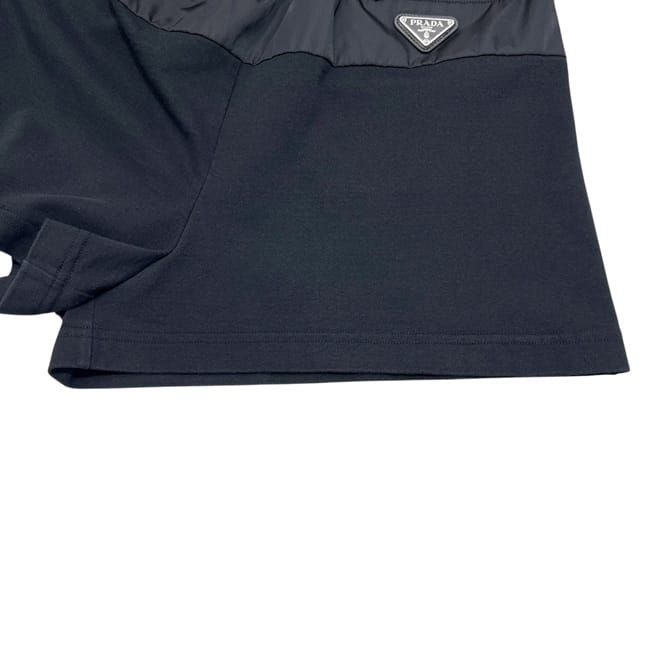Prada Shorts Black Nero Re-Nylon S Nylon Cotton Waist 66 — view 4