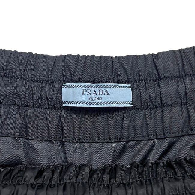 Prada Shorts Black Nero Re-Nylon S Nylon Cotton Waist 66 — view 7
