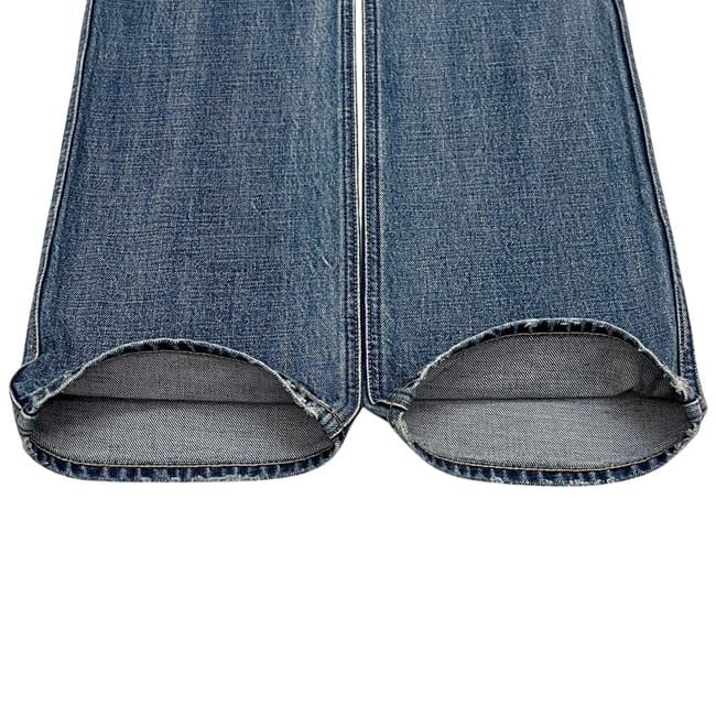 Celine Denim Pants Blue Brown Margaret Waist 57 Bottom Long — view 4
