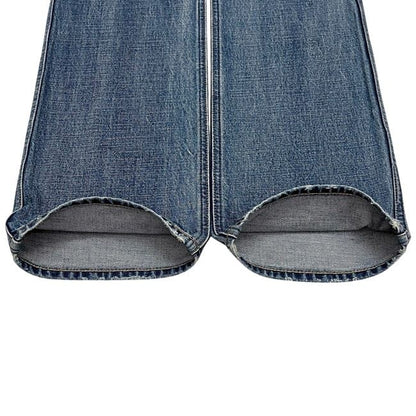 Celine Denim Pants Blue Brown Margaret Waist 57 Bottom Long — view 4