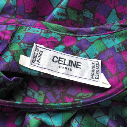 Celine Vintage Blouse Back Button Silk — view 6