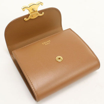 Celine Small Flap Wallet Triomphe Trifold Calfskin — view 8