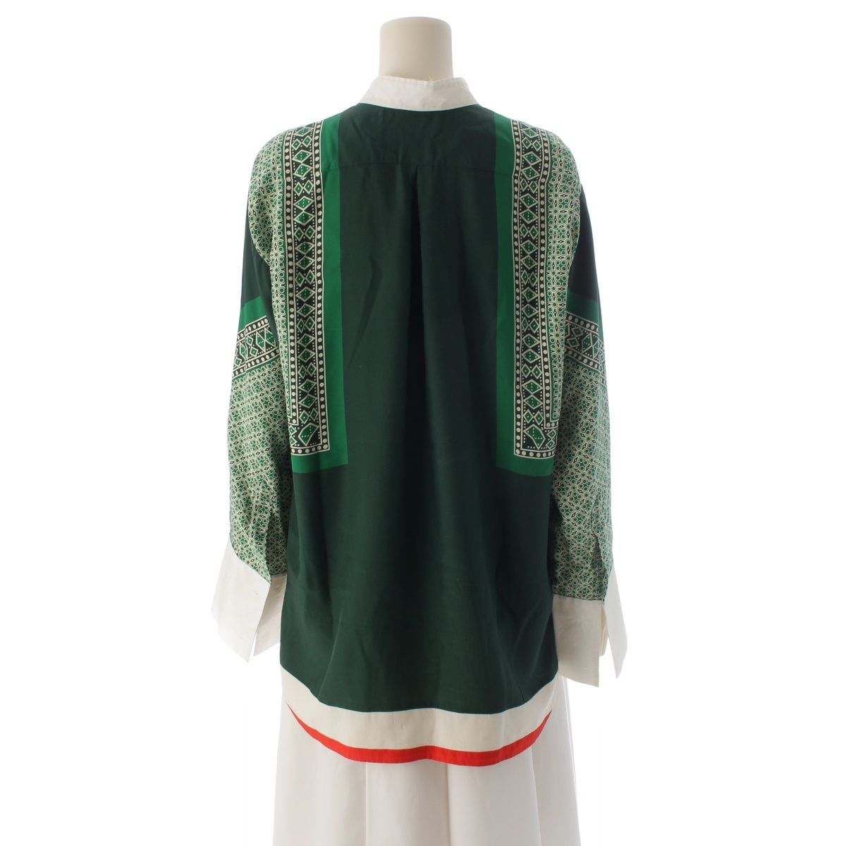 Celine Silk Phoebe Philo Runway Era All Over Pattern Dress Scarf Long Sleeve — view 4