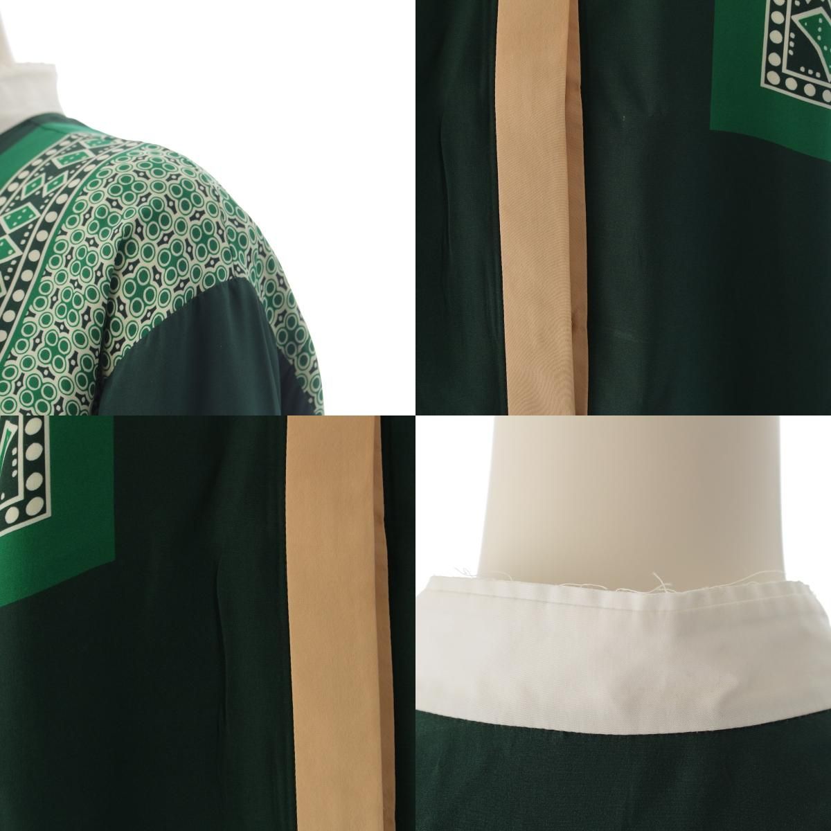 Celine Silk Phoebe Philo Runway Era All Over Pattern Dress Scarf Long Sleeve — view 8