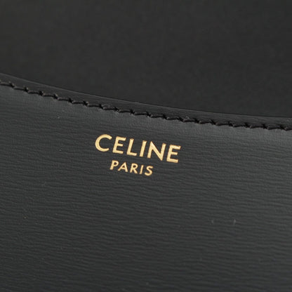 Celine Leather Triomphe Teen Lola 2-Way Handbag Black — view 7