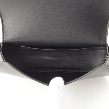 Celine Leather Triomphe Teen Lola 2-Way Handbag Black — view 6