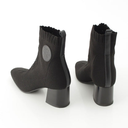 Hermes Volvert Ex-Libris Knit Heels Boots Black — view 4