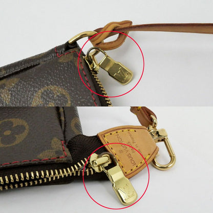 Louis Vuitton Monogram Cherry Pochette Brown Leather Pouch Mini Bag Takashi — view 8