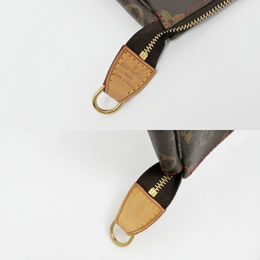 Louis Vuitton Monogram Cherry Pochette Brown Leather Pouch Mini Bag Takashi — view 6