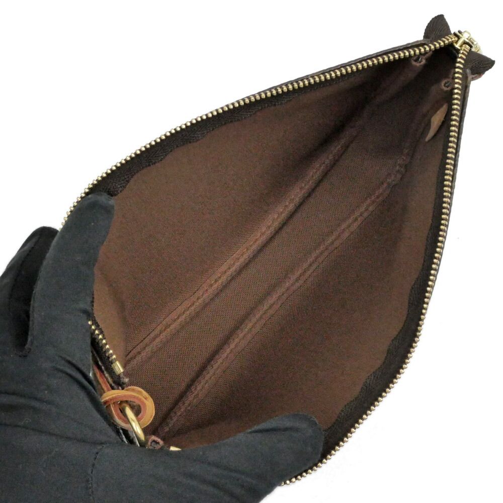 Louis Vuitton Monogram Cherry Pochette Brown Leather Pouch Mini Bag Takashi — view 5