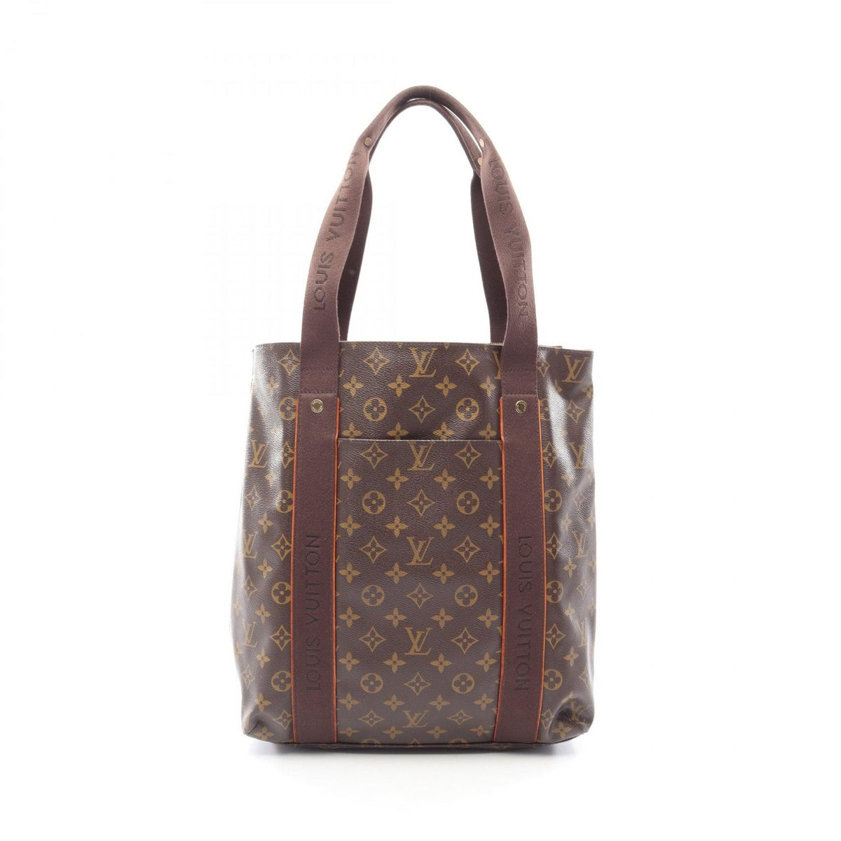 Louis Vuitton Tote Bag Beaubourg Monogram Canvas Leather Cover