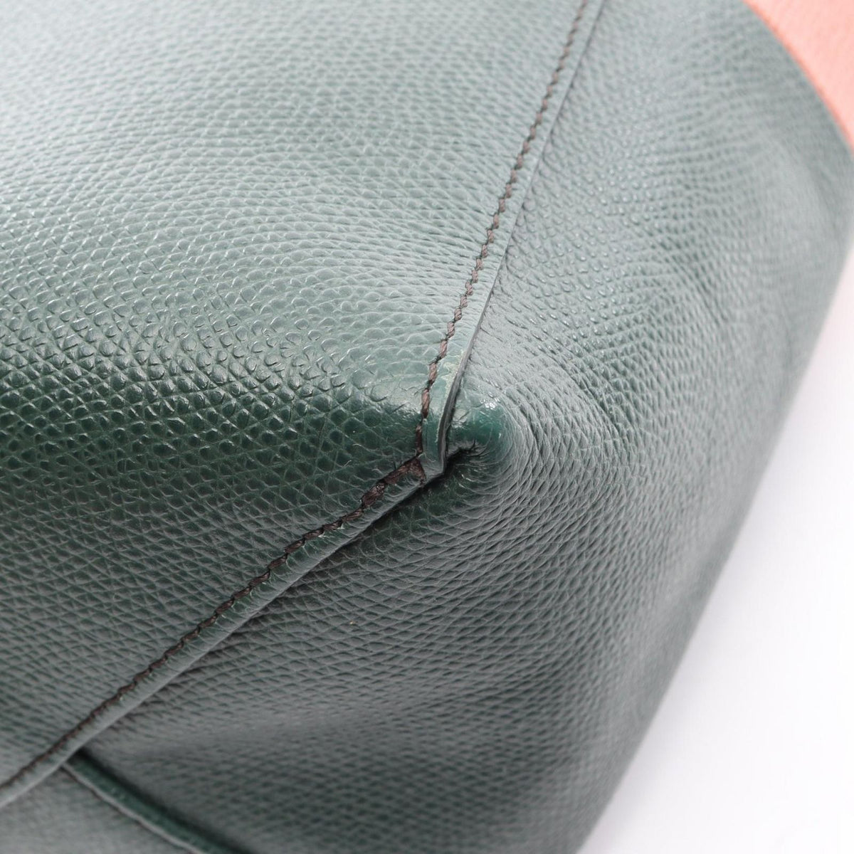 Celine Tote Bag Vertical Small Cover 2-Way Pink Green Leather — view 8