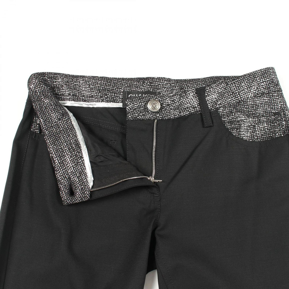 Chanel Pants Lion Button Black Wool — view 5