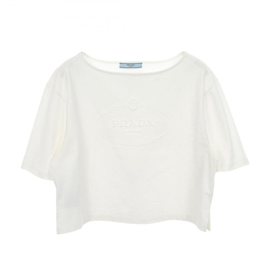 Prada Short Sleeve T-Shirt Embossed Logo Cotton