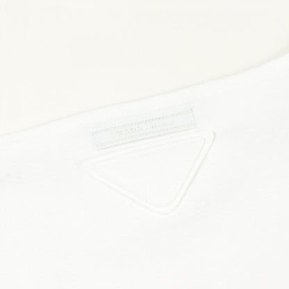 Prada Short Sleeve T-Shirt Embossed Logo Cotton — view 6