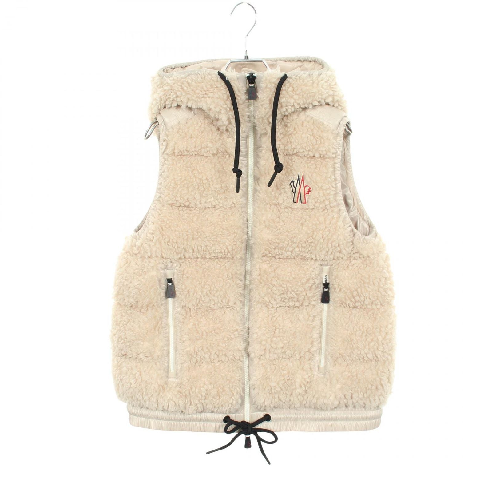 Moncler Grenoble Down Vest Teddy Fleece with Hood Nylon