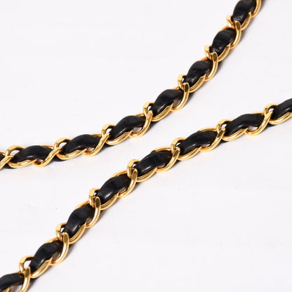 Chanel Diana 25 S Flap S Chain Shoulder Bag CC Logo Lambskin Black Gold 4 — view 8